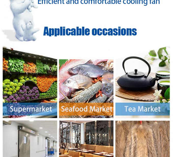 Πιστοποίηση SPAE053D CE Βιομηχανικός εξατμιστικός ψυκτικός με τρεις ανεμιστήρες για ψυχρό δωμάτιο 5