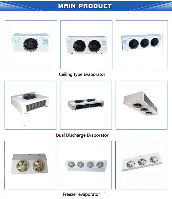 Πιστοποίηση SPAE053D CE Βιομηχανικός εξατμιστικός ψυκτικός με τρεις ανεμιστήρες για ψυχρό δωμάτιο 8