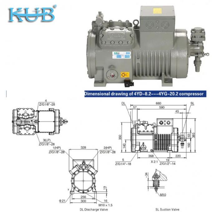 2HP έως 50HP Κατασκευασμένο στην Κίνα Υποστήριξη προσαρμοσμένου φθηνού συμπιεστή ψύξης ψυκτικού θαλάμου Ημικλειστός εμβολοφόρος συμπιεστής, συμπιεστής ψυκτικού θαλάμου, σύστημα ψυκτικού θαλάμου, βιομηχανικός ψυκτικός θάλαμος 5