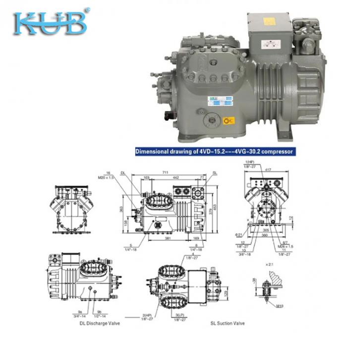 2HP έως 50HP Κατασκευασμένο στην Κίνα Υποστήριξη προσαρμοσμένου φθηνού συμπιεστή ψύξης ψυκτικού θαλάμου Ημικλειστός εμβολοφόρος συμπιεστής, συμπιεστής ψυκτικού θαλάμου, σύστημα ψυκτικού θαλάμου, βιομηχανικός ψυκτικός θάλαμος 6