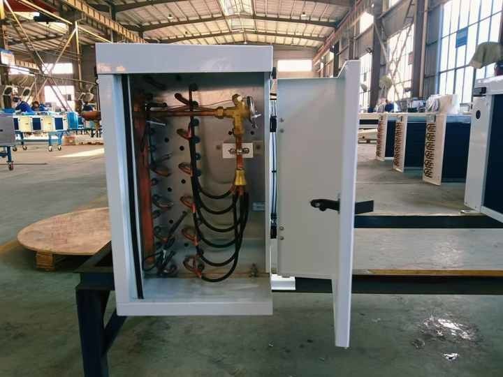 DD12 Υδροφιλικό αλουμινένιο πτερύγιο ατμιστήρα ψύκτη αέρα περιστροφή με μεντεσέδες Ατμιστήρας με βαλβίδα επέκτασης ατμιστήρα για ψυχρό δωμάτιο