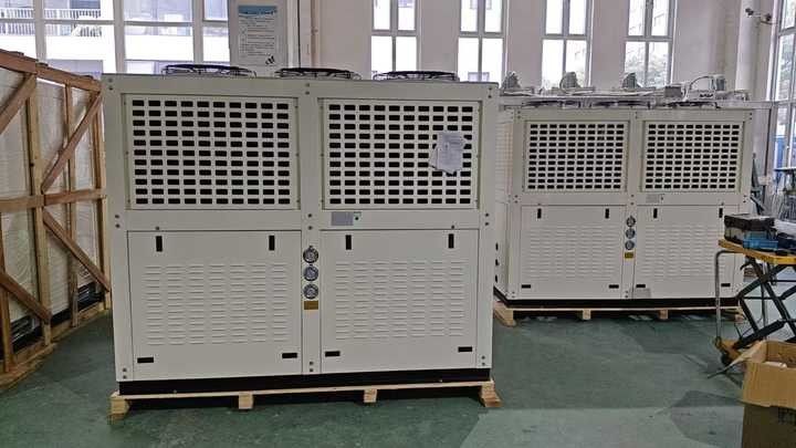 Μονάδα συμπύκνωσης αεροσυμπιεστή πιστονιού DMZL Brand 30HP έως 50HP, αερόψυκτη μονάδα ψύξης για εργοστάσια