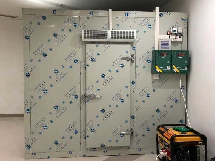 10m³ Ψυκτικός Οίκος Πωλείται Ξεχωριστά Ψυκτικές Κουρτίνες Ανεμιστήρας Ράφια -18℃ Εγκαταστάσεις Ψύξης Θάλαμος