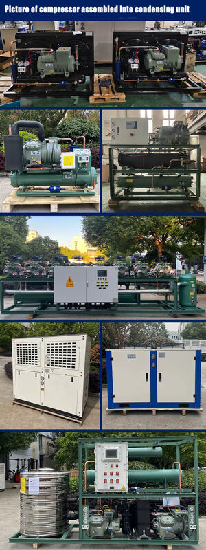 2HP έως 50HP R404A Ψυκτικό Προσαρμόσιμο συμπιεστή κρύας αποθήκευσης ημι-ερμητικός συμπιεστής με έμβολο