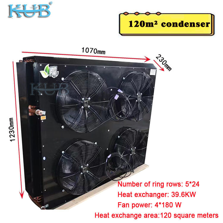 KUB FNH4-120 Mini Air Cooled Condenser 380V Χάλκινος Σωλήνας Αλουμινένιο Πτερύγιο Νέα Βιομηχανική Μονάδα Ψύξης Πολλαπλών Ψυκτικών