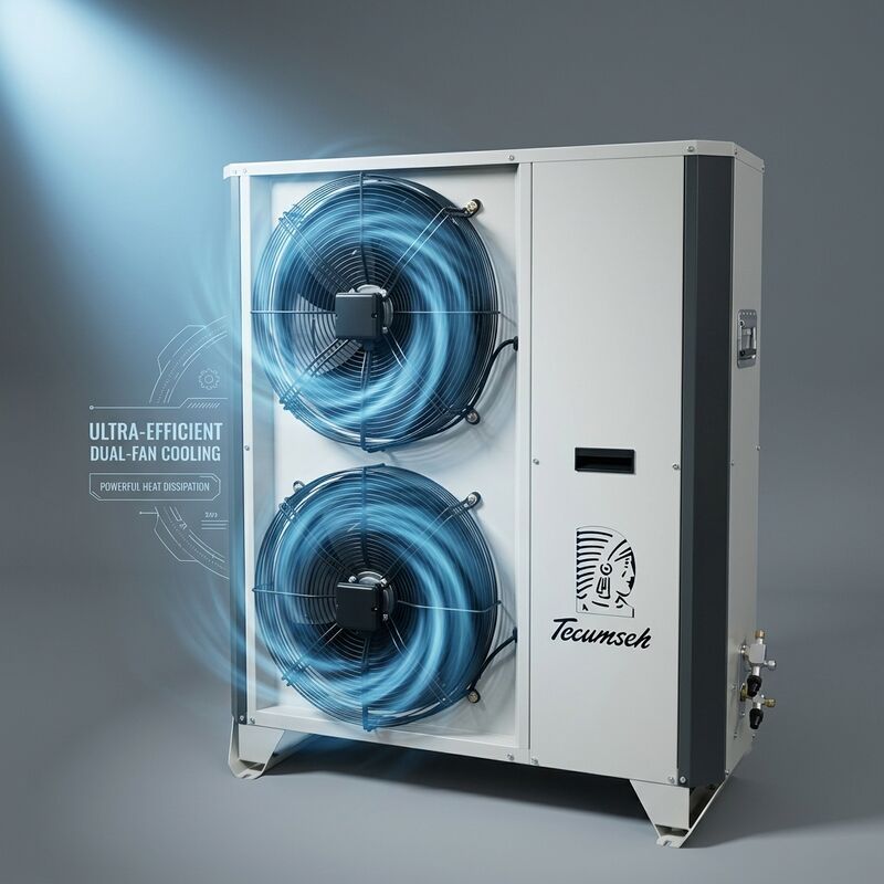 Εξοπλισμένο με TXV Μικρή μονάδα συμπύκνωσης 2HP Hermetic Scroll R404A Danfoss Expansion Valve Precise Superheat Coldroom