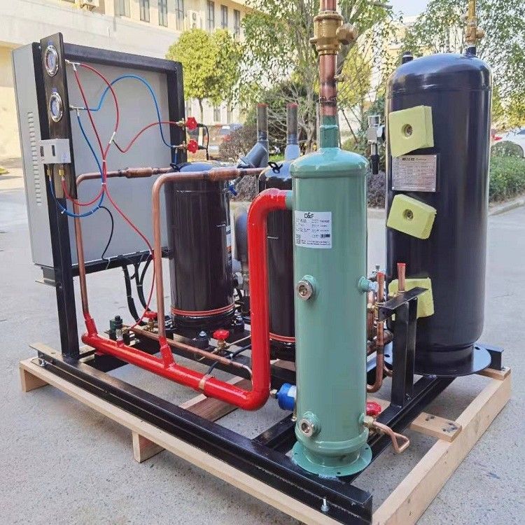 KBVA-130*2L ZFI59KQE Ψυχρό δωμάτιο κρυογονική μονάδα συσσωρευτής κυλίνδρου παράλληλη μονάδα ψύξης μονάδα